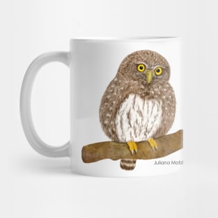 Northern Pygmy Owl Realistic Illustration Mug